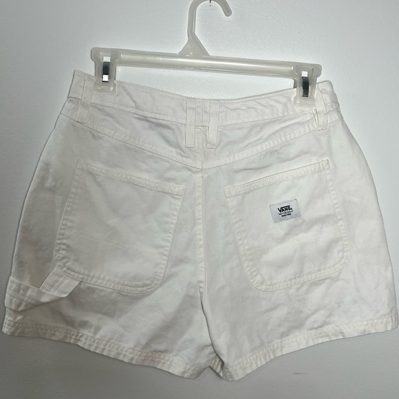 VANS Women's Size 26 Marshmallow High Rise Denim Ground Work Shorts - Picture 5 of 10
